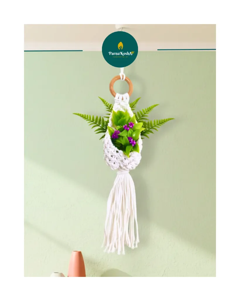 Macrame Hanger - Plant Pod Shaped