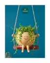 Swing Face Resin Planter