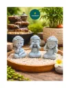 Baby Monk Buddha Statues 3 pc. set
